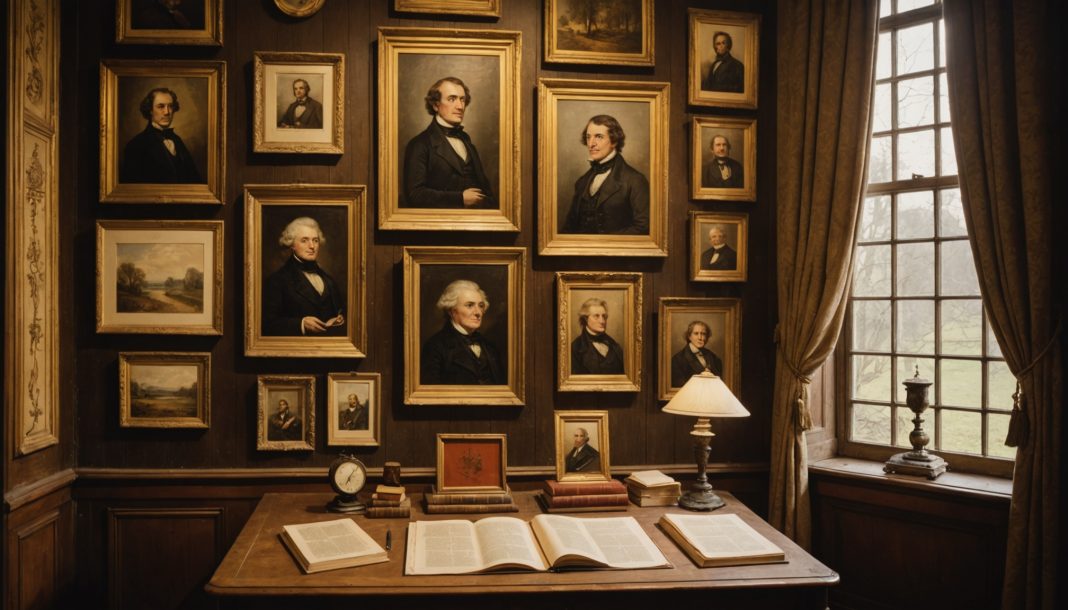 Panneaux d'exposition consacrés à George Sand dans un lieu culturel